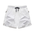 Men's Summer Lightweight Breathable Quick-Dry Beach Shorts with Drawstring & Zipper Pockets, Casual Daily Wear, Ideal Gift for Him, Quick-Dry Tropical Style Swim Trunks