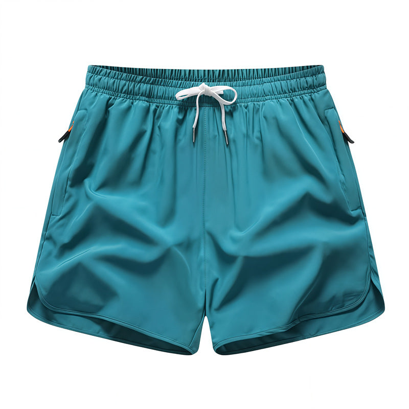 5-Pack Men's Summer Lightweight Breathable Quick-Dry Beach Shorts with Drawstring & Zipper Pockets, Casual Daily Wear, Ideal Gift for Him, Quick-Dry Tropical Style Swim Trunks