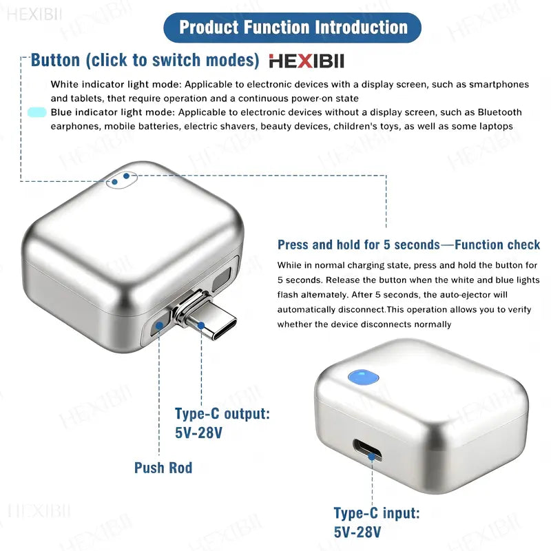 140W Smart Auto Stop USB-C Charger, Physical Cut-Off Protection, Avoid Overcharging for Phone, Tablet, Laptop