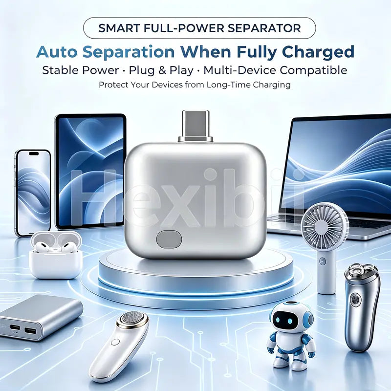 140W Smart Auto Stop USB-C Charger, Physical Cut-Off Protection, Avoid Overcharging for Phone, Tablet, Laptop