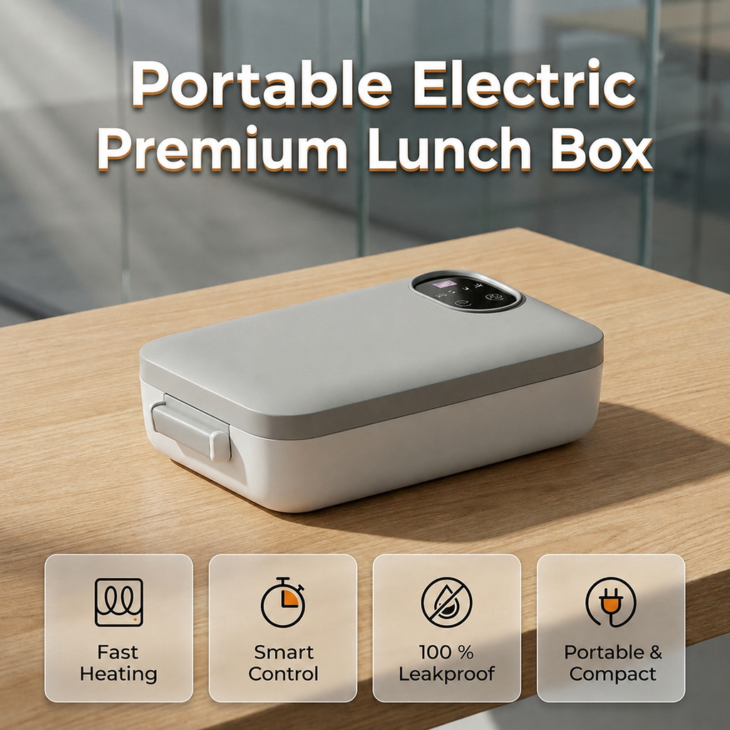 🎀RECHARGEABLE🍱⚡ Portable electric lunch box with self-heating 🔋🌡️
