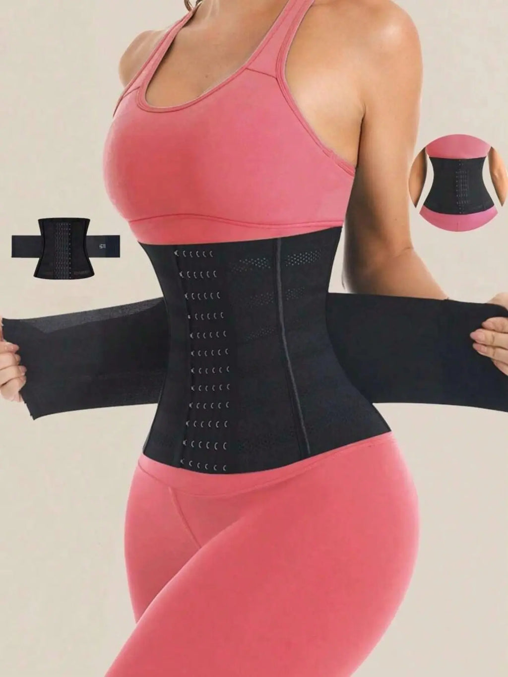 Women's Shapewear Corset Waist Trainer Belt, Slimming Waist Trimmer, Abdominal Control Body Shaper, Sweat Training Band